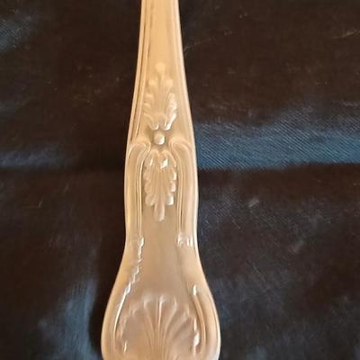 Kitchen metalware including mid-century modern chrome and pressed glass lazy Susan appetizer serving tray - metal trays - utensils and more