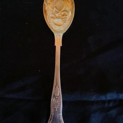 Kitchen metalware including mid-century modern chrome and pressed glass lazy Susan appetizer serving tray - metal trays - utensils and more