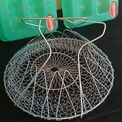 Eggs! Brower Chicken-Turkey Egg Scale / "Jiffy-Way" scale Plastic 18 count egg cartons - -metal egg basket and egg box with...