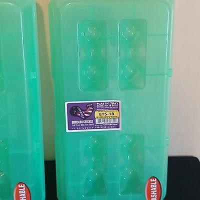 Eggs! Brower Chicken-Turkey Egg Scale / "Jiffy-Way" scale Plastic 18 count egg cartons - -metal egg basket and egg box with...