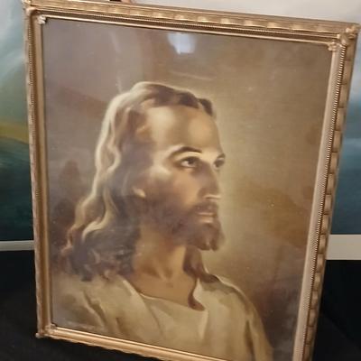 Religious decorative items - Nativity Scene Holy Family -Madonna & Child trinket box - Christian cross made of resin - framed Jesus...