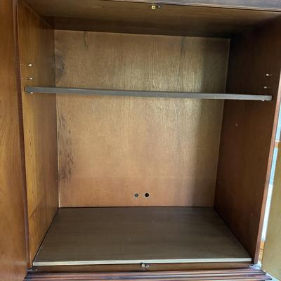 Two Piece Wooden Armoire (D-MG)