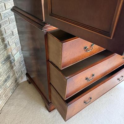 Two Piece Wooden Armoire (D-MG)