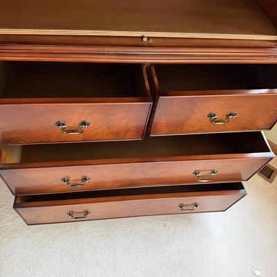 Two Piece Wooden Armoire (D-MG)