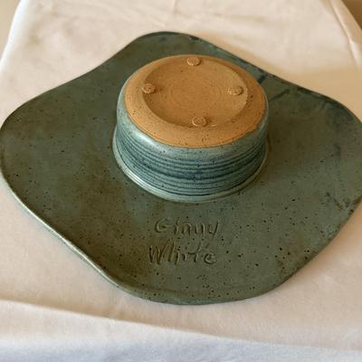 Signed Ikebana Vase & Wall Pocket Vase (D-MG)