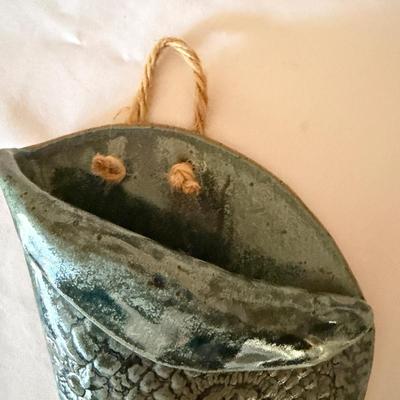 Signed Ikebana Vase & Wall Pocket Vase (D-MG)