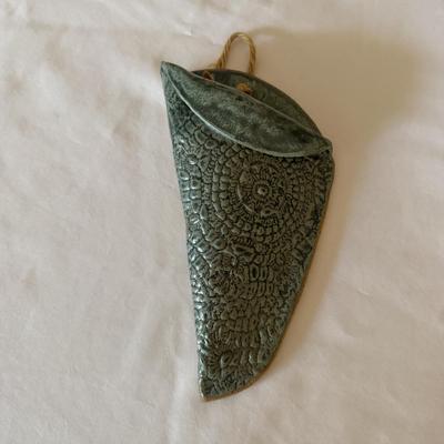 Signed Ikebana Vase & Wall Pocket Vase (D-MG)