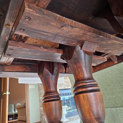 Drop Leaf Table With Triple Claw Footed Pedestal (D-MG)