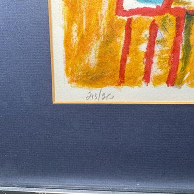 Sale Photo Thumbnail #384: Lithograph of children. Signed and numbered 213/250. Measurement: 26.25” x 21.25”. [CS]