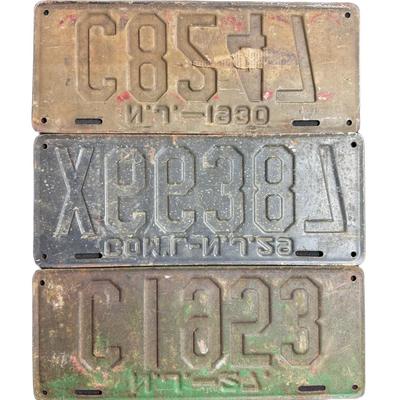 Sale Photo Thumbnail #389: Includes 1927, 1929, and 1930. Total of three pieces. [AG]