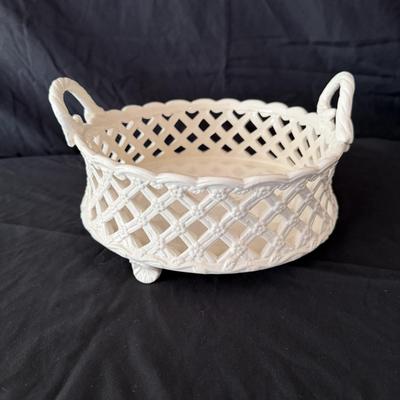 Trio of Ceramic Baskets (LR-MG)