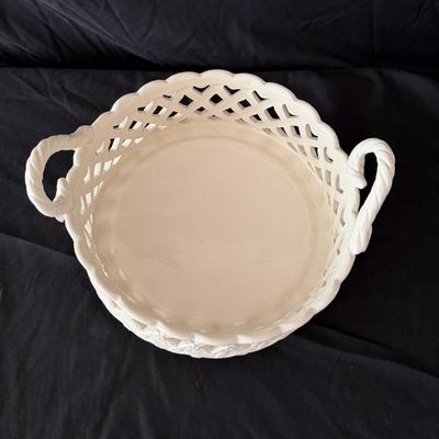 Trio of Ceramic Baskets (LR-MG)