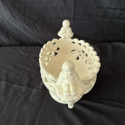 Trio of Ceramic Baskets (LR-MG)