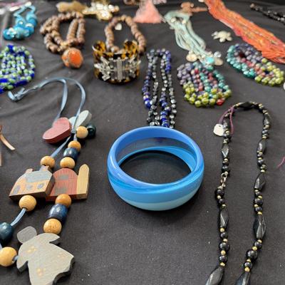 Sale Photo Thumbnail #37: Boho and beaded necklaces 
Lia sophia tortoise shell bracelet