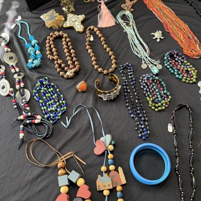 Sale Photo Thumbnail #34: Boho and beaded necklaces 
Lia sophia tortoise shell bracelet