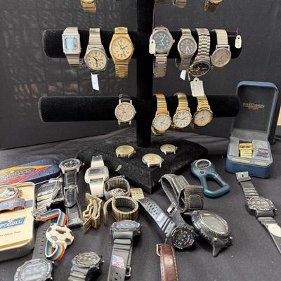 Sale Photo Thumbnail #47: Men’s Vintage and Modern Watches fossil and Addis and more.