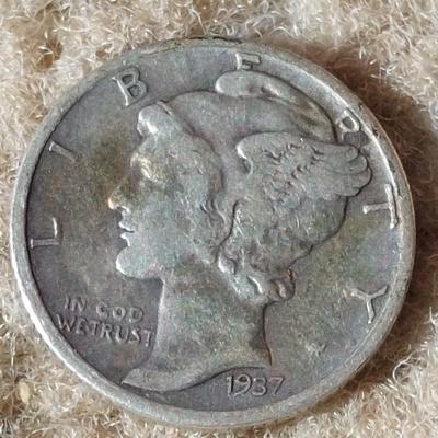 1937 Mercury Dime