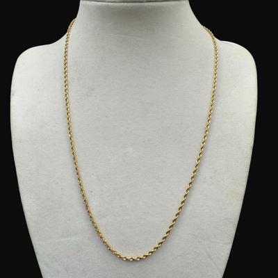 Sale Photo Thumbnail #428: **WIRE TRANSFER IS REQUIRED IF SHIPPED.** [4.10g] Stamped “MA” for Michael Anthony. Measurement: 17”L. Pre-auction estimate: $300-$400. **ALL PRECIOUS METALS SALES ARE FINAL. NO REFUNDS WILL BE GIVEN FOR ANY REASON.** [KB]