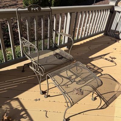 Metal Chair & Ottoman (UD-MG)