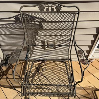 Metal Chair & Ottoman (UD-MG)