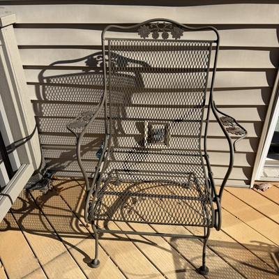 Metal Chair & Ottoman (UD-MG)