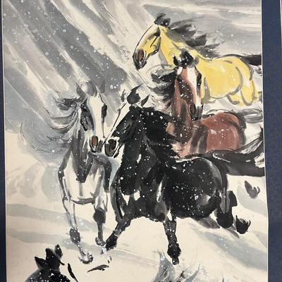 Chinese Ink Wash Scroll Painting (BP-BC)