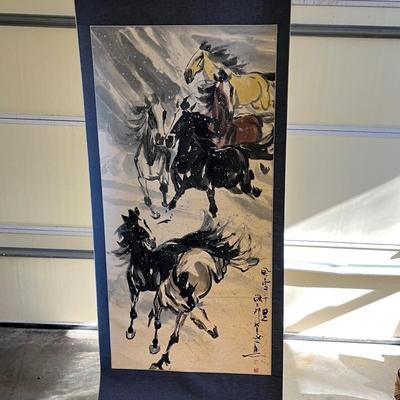 Chinese Ink Wash Scroll Painting (BP-BC)