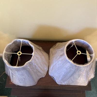 Three Petite Table Lamps & Extra Shades (BGB-SS)