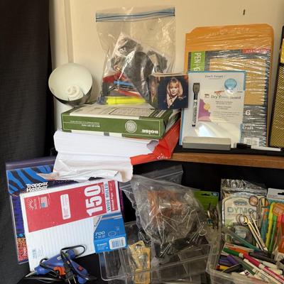 Sale Photo Thumbnail #59: Office Supplies paper shredder metal fall boxes, paper, hole punch, calculator and lots more.