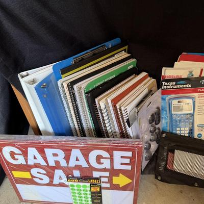 Sale Photo Thumbnail #58: Office Supplies paper shredder metal fall boxes, paper, hole punch, calculator and lots more.