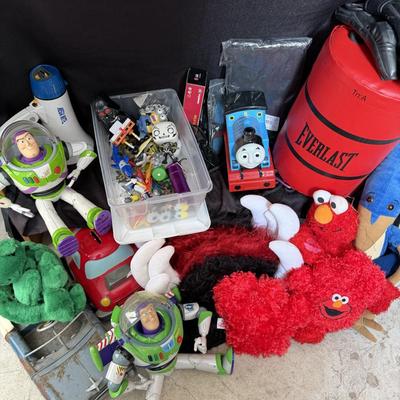 Sale Photo Thumbnail #71: Fireman costume,Baseball gloves, Thomas the train and more.