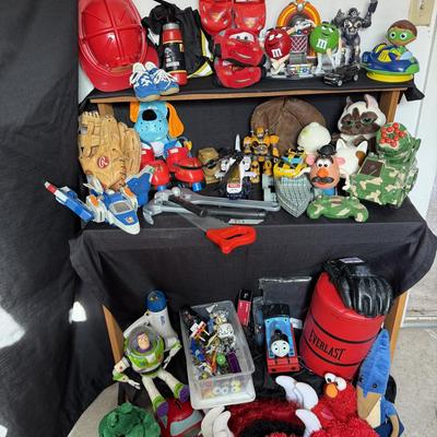 Sale Photo Thumbnail #69: Fireman costume,Baseball gloves, Thomas the train and more.