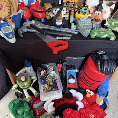 Sale Photo Thumbnail #74: Fireman costume,Baseball gloves, Thomas the train and more.