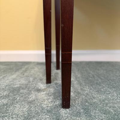 Three Wooden Nesting Tables w/ Inlay (BGB-SS)
