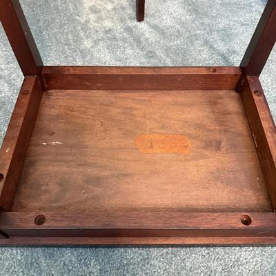 Three Wooden Nesting Tables w/ Inlay (BGB-SS)