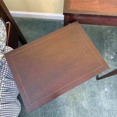 Three Wooden Nesting Tables w/ Inlay (BGB-SS)