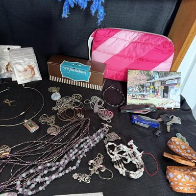 Sale Photo Thumbnail #85: Purses, Rollers, jewelry, yarn and more.