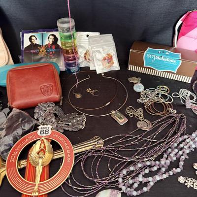 Sale Photo Thumbnail #86: Purses, Rollers, jewelry, yarn and more.