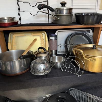 Sale Photo Thumbnail #103: Pots and Pans grill cleans and utensils