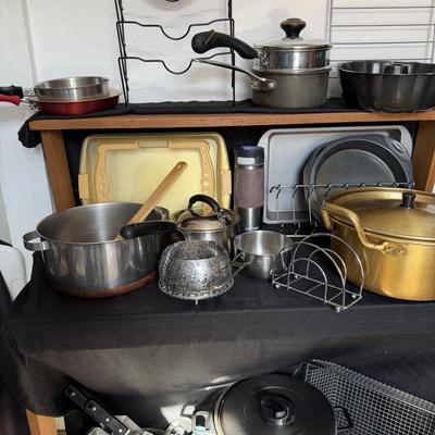 Sale Photo Thumbnail #99: Pots and Pans grill cleans and utensils