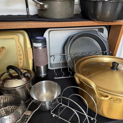 Sale Photo Thumbnail #101: Pots and Pans grill cleans and utensils