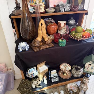 Sale Photo Thumbnail #112: Willow tree, praying hands, vases decor and more.