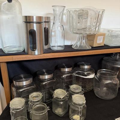 Sale Photo Thumbnail #118: Glass containers