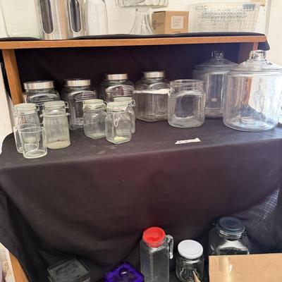 Sale Photo Thumbnail #115: Glass containers