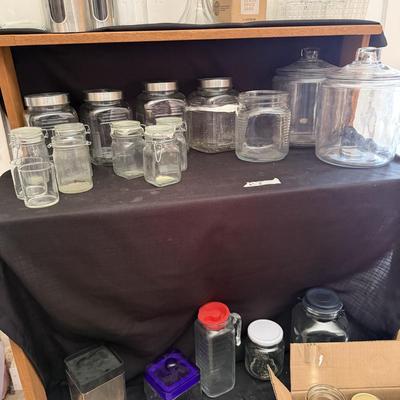 Sale Photo Thumbnail #116: Glass containers