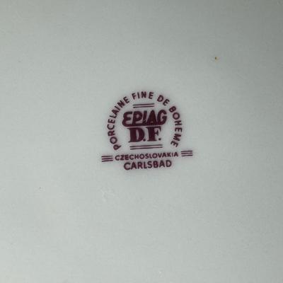 Sale Photo Thumbnail #496: Makers include Czecho, Moritz Zoekaver (x2), and Epiag. Total of four pieces. Measurement of largest: 10” Diameter. Pre-auction estimate: $50-$100. [RE]