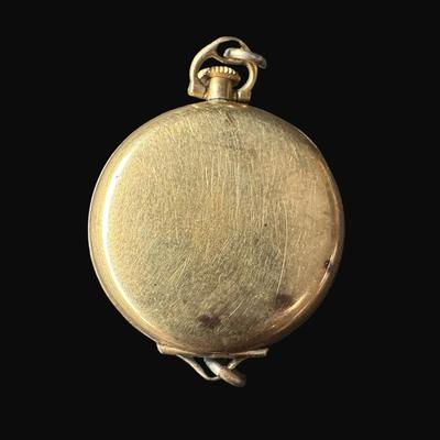 Sale Photo Thumbnail #508: Includes an Elgin pocket watch (Illinois Watch Case Co.), an Old England necklace watch without chain, and a Bijoux Terner watch without band. Total of three pieces. Not tested. [CS]