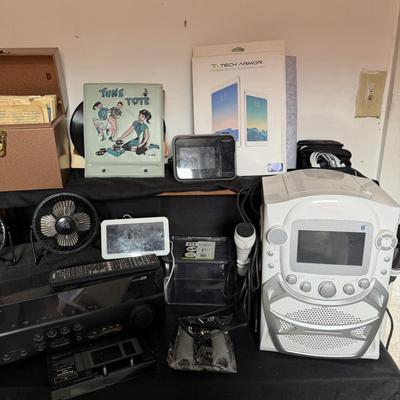 Sale Photo Thumbnail #127: Receiver, Karaoke, Records, cassettes