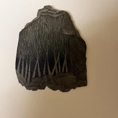 Signed Slate Etching (BPR-MG)