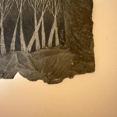 Signed Slate Etching (BPR-MG)
